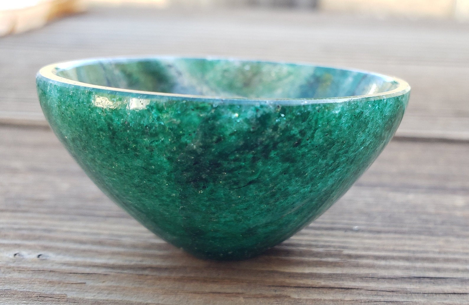 GREEN JADE BOWL Natural Stone Hand Carved Gemstone Bowl 41 Etsy