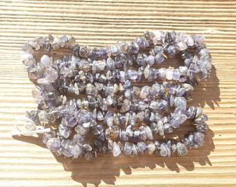 IOLITE Natural Stone Gemstone 30" Chip Necklace