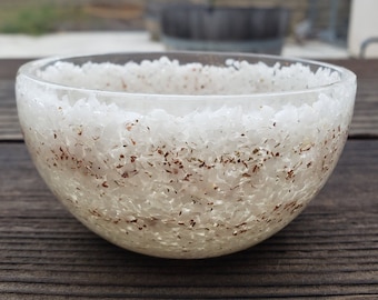 WHITE AGATE 3" Orgone Bowl