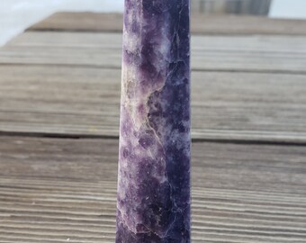 LEPIDOLITE Faceted Gemstone Obelisk crystal obelisk [28]