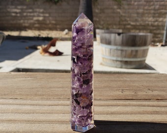 ORGONE AMETHYST Obelisk