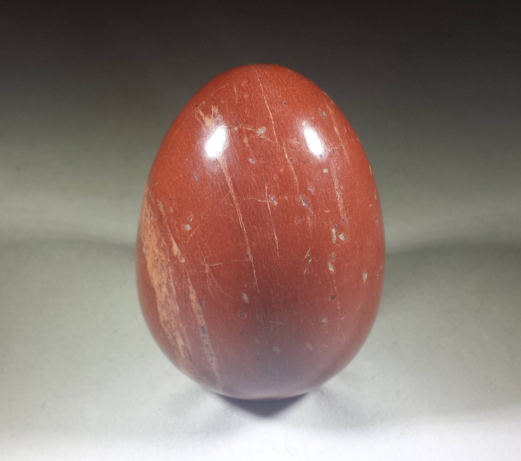 RED JASPER EGG Natural Stone Hand Carved Gemstone Egg