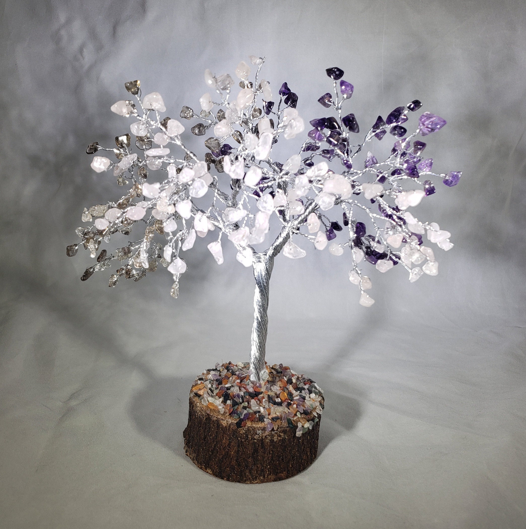Simulated Peidot Bonsai Money Tee Of Life Good Luck - 160 Beads