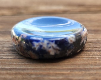 SODALITE Sphere Stand Natural Stone Hand Carved Gemstone Sphere Stand