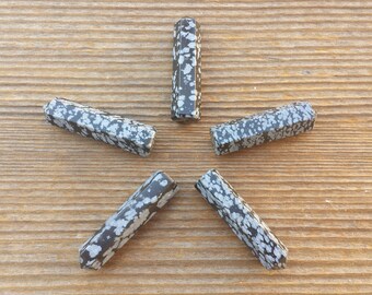 NATURAL SNOWFLAKE OBSIDIAN Single Terminated Gemstone Crystal Pencil Point (One)