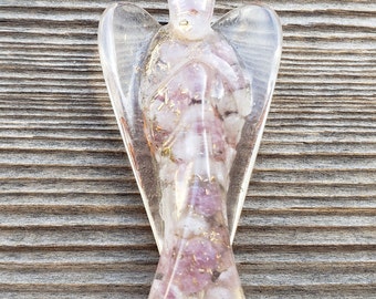 2 INCH LEPIDOLITE Orgone Gemstone Angel