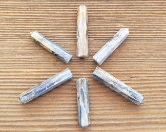 NATURAL KYANITE Single Terminated Gemstone Crystal Pencil Point (One)