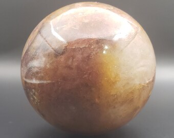 LARGE GOLDEN QUARTZ Sphere Natural Stone Hand Carved Gemstone Sphere 53mm[72]