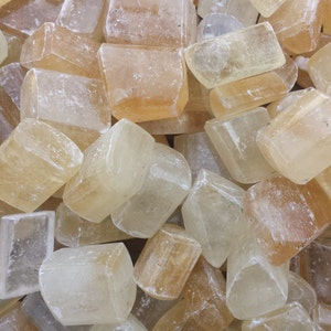 CALCITE TUMBLED Stone One (1) Medium/Large Natural Tumble Stone