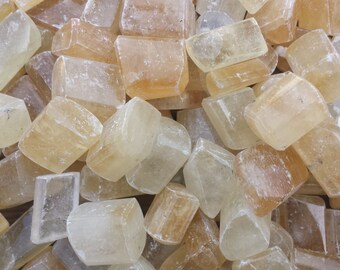 CALCITE TUMBLED Stone One (1) Medium/Large Natural Tumble Stone