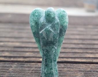 1" JADE ANGEL Natural Handcarved Stone Gemstone