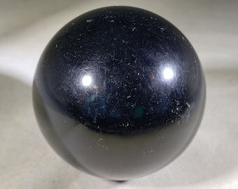 LARGE OBSIDIAN Sphere Natural Stone Hand Carved Gemstone Sphere 53mm[34]