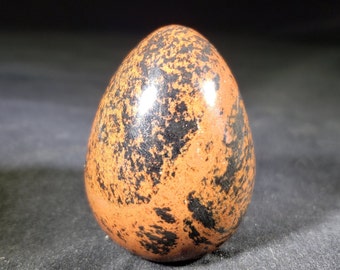 MAHOGANY OBSIDIAN EGG Natural Stone Hand Carved Gemstone Egg