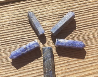 NATURAL SODALITE Single Terminated Gemstone Crystal Pencil Point (One)