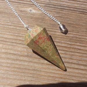 UNAKITE Naturstein Edelstein facettierte Pendel