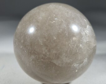 LARGE SMOKY QUARTZ Sphere Natural Stone Hand Carved Gemstone Sphere 56mm[62]