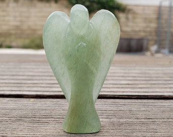 2" GREEN AVENTURINE ANGEL Natural Handcarved Stone Gemstone