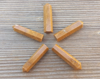 NATURAL CAMEL JASPER  Single Terminated Gemstone Crystal Pencil Point (One)