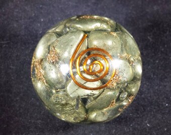 Medium (40-50mm) HEMATITE Orgone Gemstone Sphere Orgone Sphere