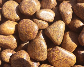CALLIGRAPHY STONE Tumbled Stone One (1) Medium/Large Natural Tumble Stone