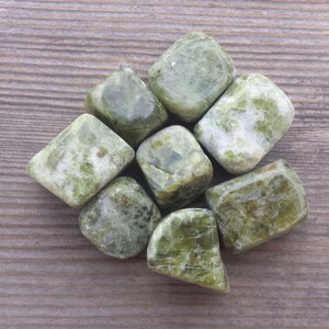 VASONITE VESUVIANITE TUMBLED Stone One 1 Medium/Large Natural Tumble Stone image 2