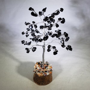 Natural ONYX Gemstone Chip Tree With 100 Stones Crystal Tree Of Life
