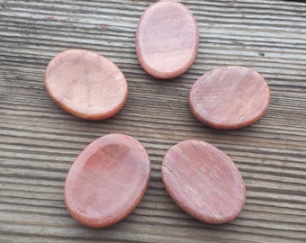 CARNELIAN Worry Stone Natural Stone Hand Carved Gemstone Worry Stone