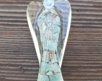 2 INCH AMAZONITE Orgone Gemstone Angel