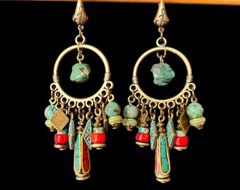 Boucles d'oreille ethnique