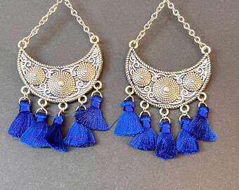 Ethnic hippie chic Oriental earrings