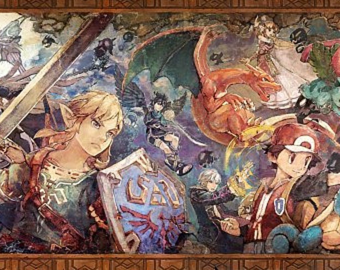 Smash Ultimate Classic Mode Mural Etsy