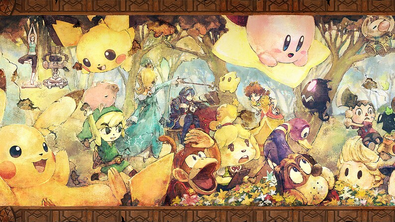 Smash Ultimate Classic Mode Mural | Etsy