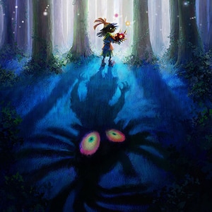 Oeuvre d'art du masque de Majora