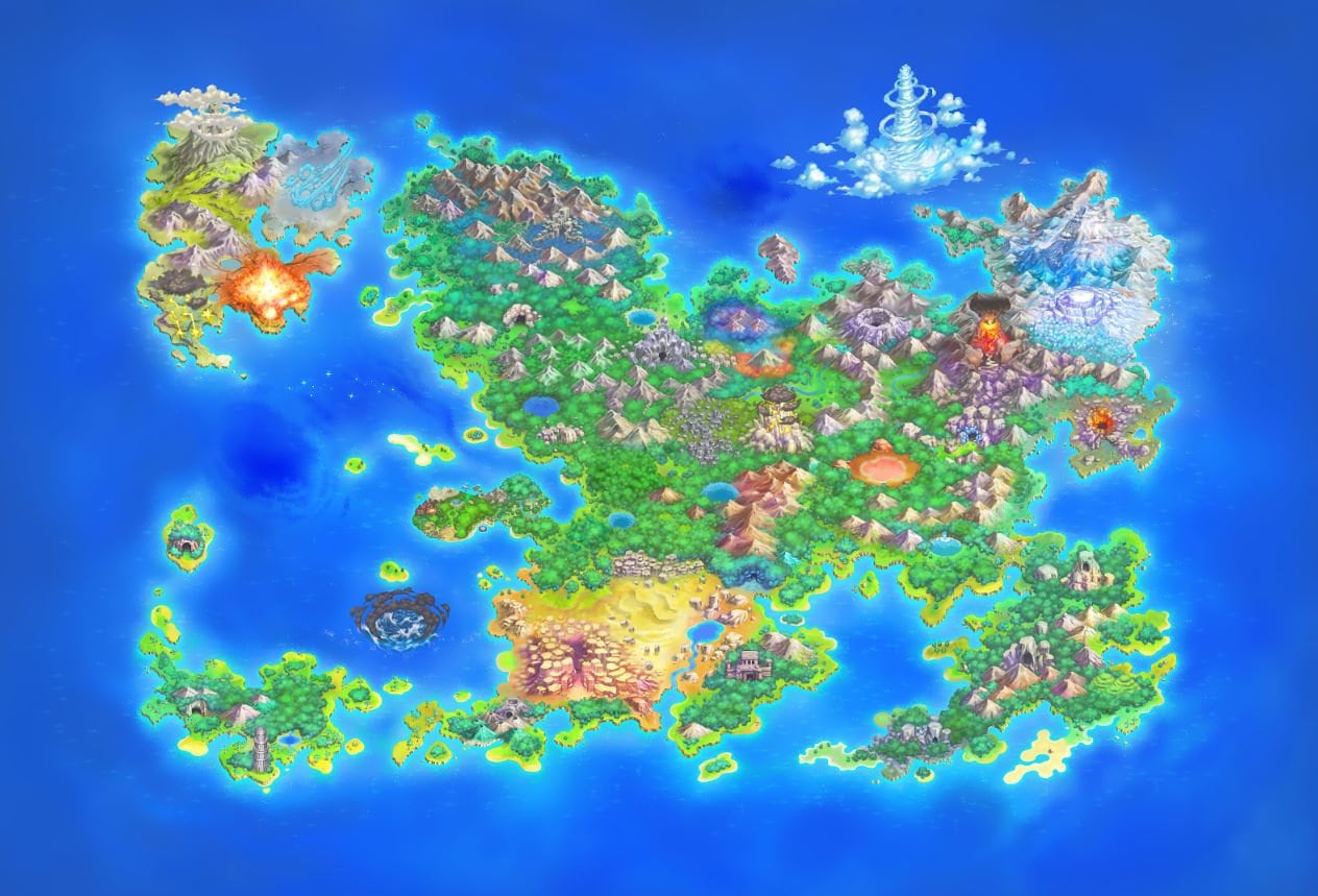 Pokemon Mystery Dungeon Rescue Team DX Map - Etsy Canada