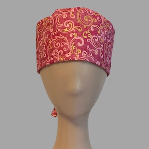 Unisex Adult Size Scrub Cap- Gilded Pink