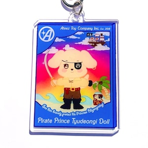 ATEEZ Yunho Inspired Acrylic Keychain | Atiny Gift | Jeong Yunho Bias | K-Pop Idol Inspired Artwork | ATEEZ Fanart