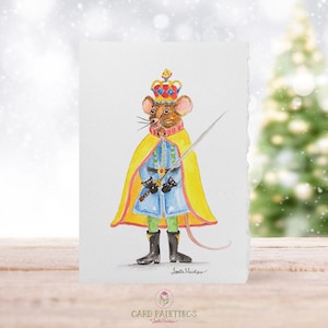 O Quebra-Nozes Rei Rato, 5x7, Balé, Cartões de aquarela, Papelaria, Cartões de Natal Quebra-Nozes, Cartões em branco, Edição limitada, Em branco