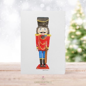 5x7, O Quebra-Nozes, Balé, Cartões de aquarela, Papelaria, Cartões de Natal Quebra-Nozes, Cartões em branco, Cartões-presente O Quebra-Nozes