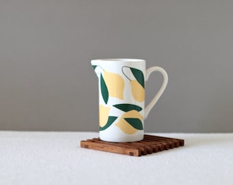 Ceramic Pitcher Citrus Pattern