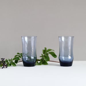Libbey Tall Blue Glasses Set of 2