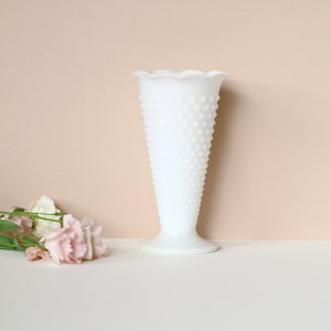 White Milk Glass Vase