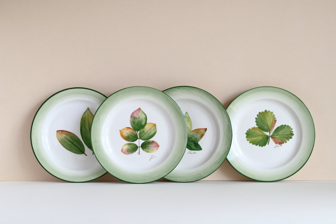 Vietri Italy Leaf Dessert Plates 4pc Set Etsy