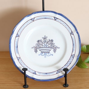 Three Montagnon Nevers France Antique Ceramic Plates (SET of 3)
