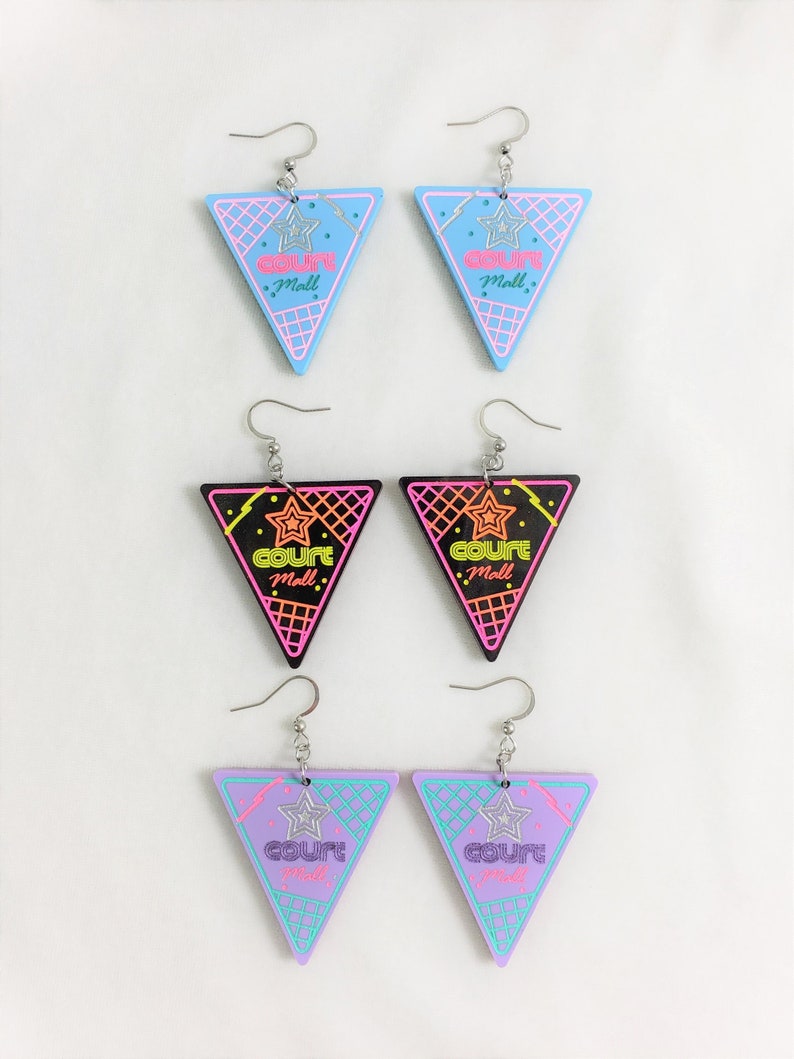 Mall Court Inspired Earrings Retro Mall Aesthetic Mix and Match!