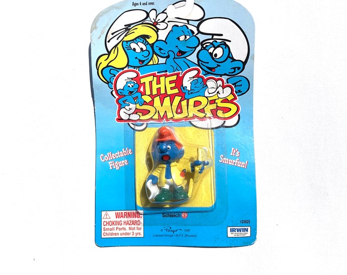 handy smurf figurine