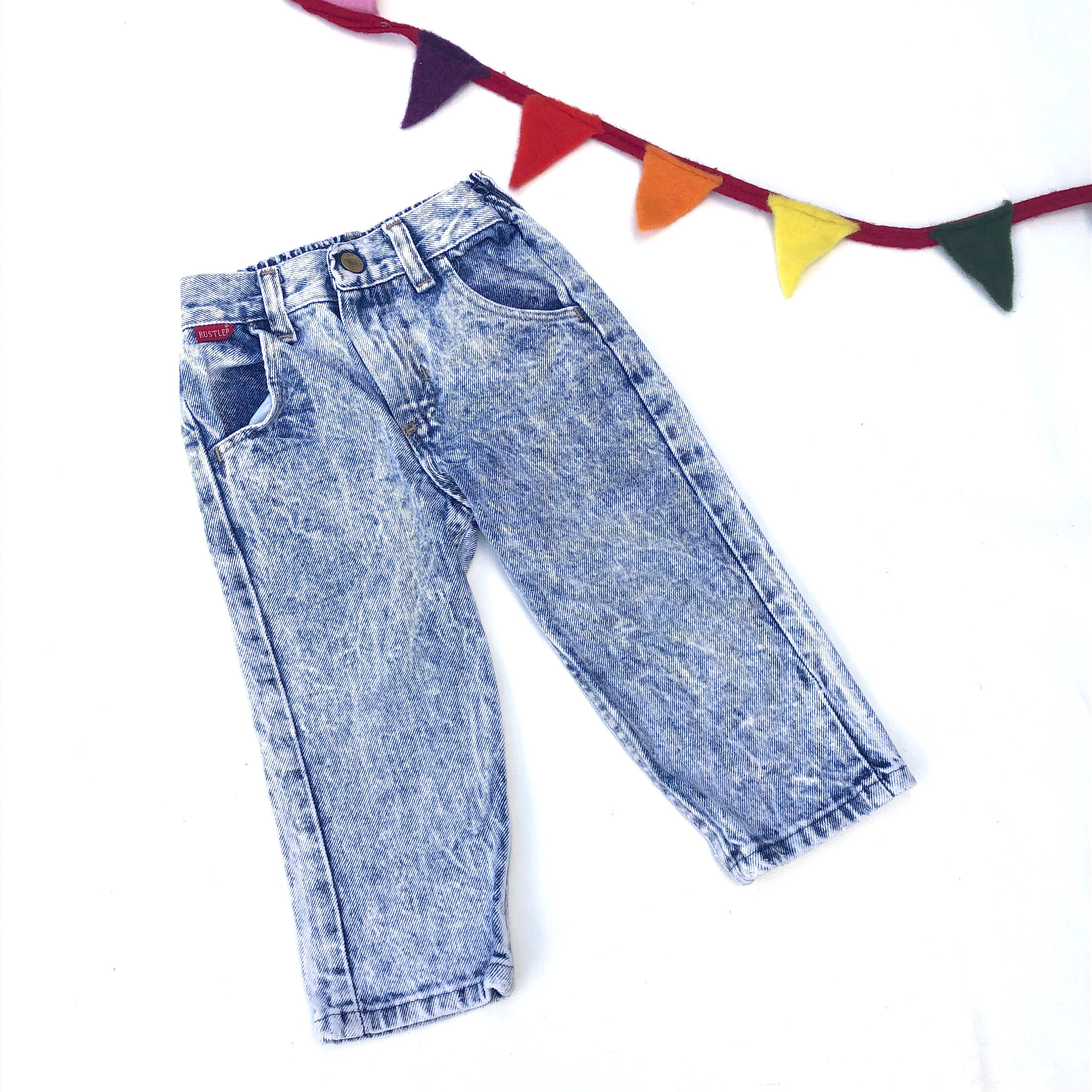 baby acid wash jeans