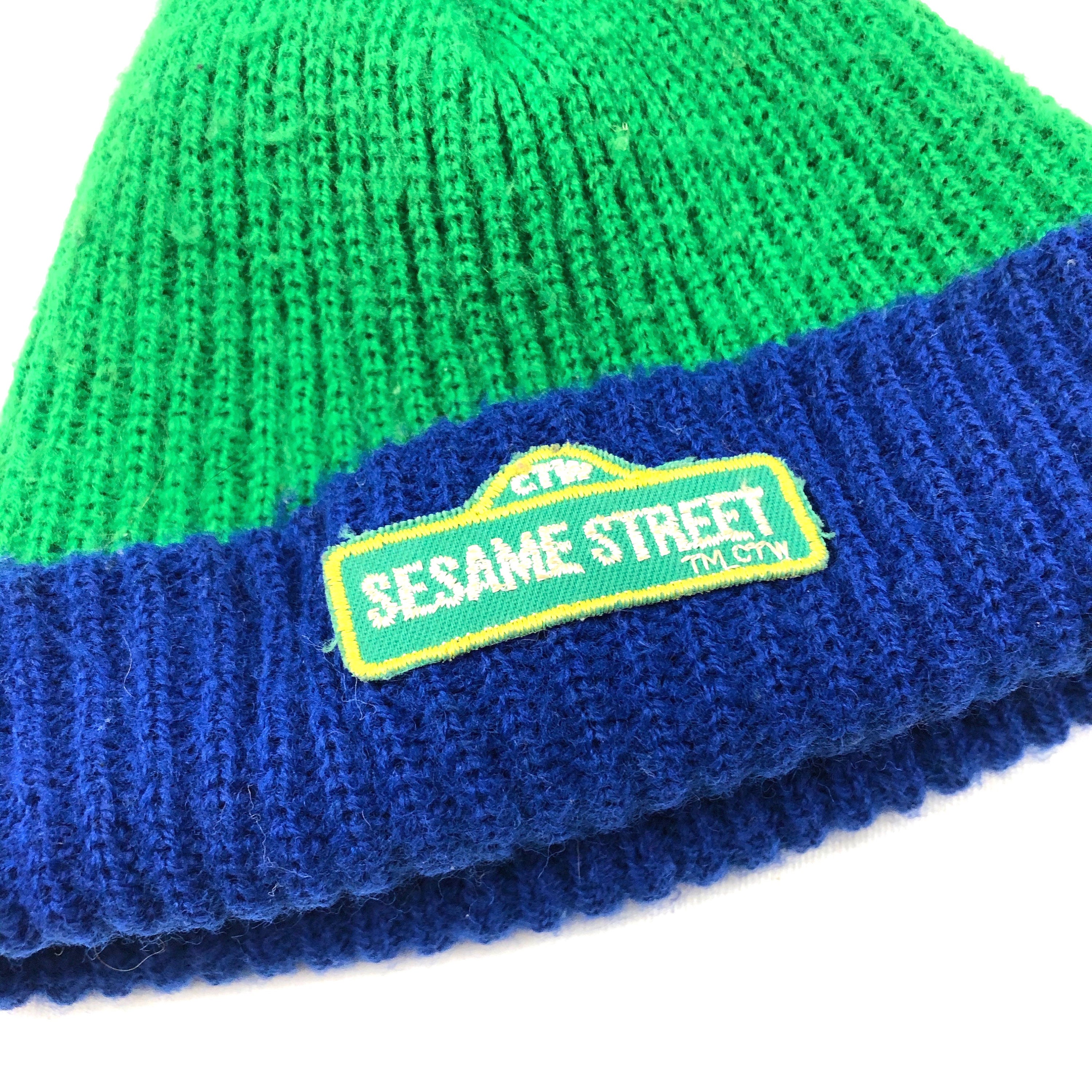 Vintage kids Sesame Street knit hat 