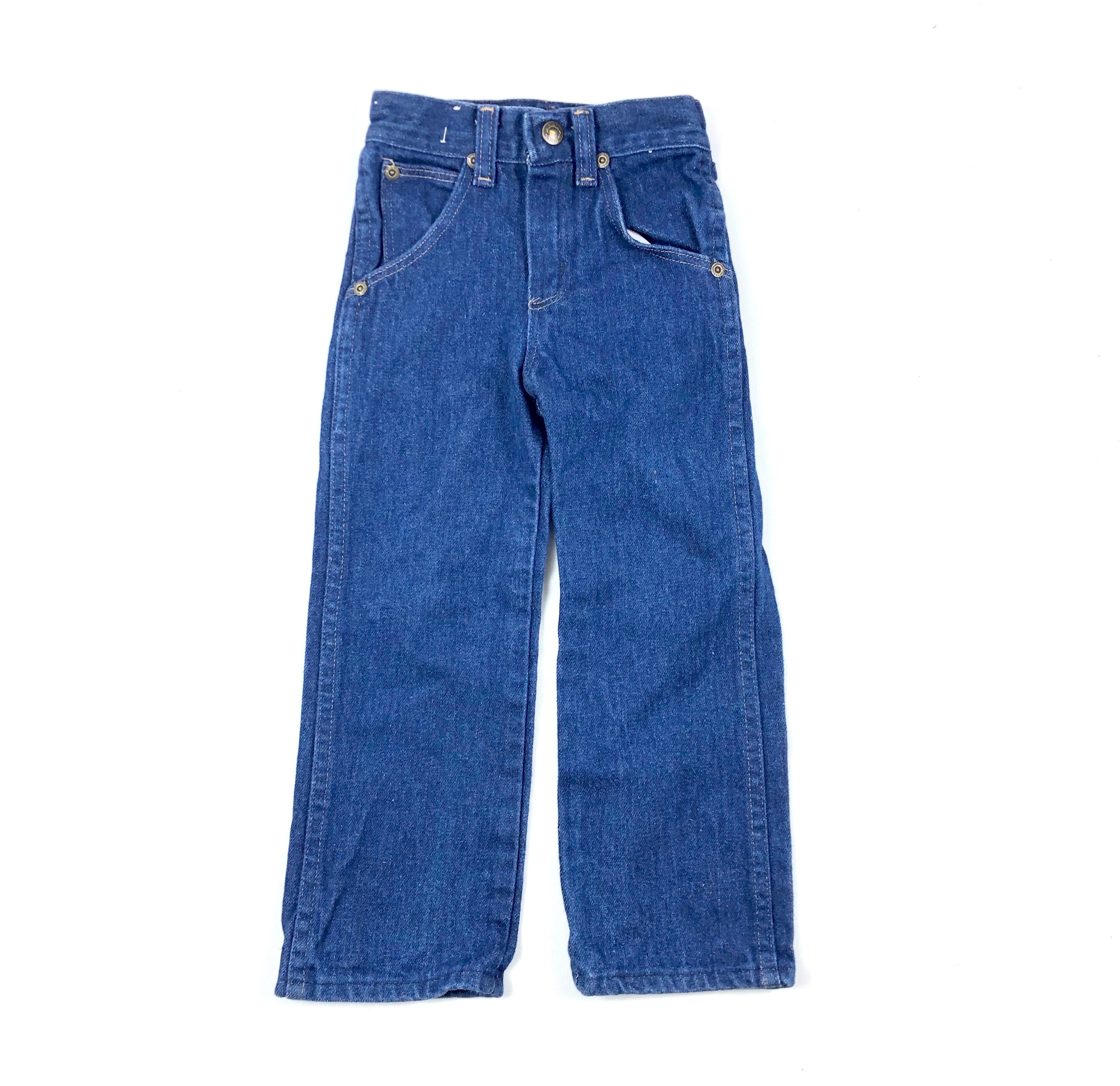 Wrangler kids denim jeans vintage kids dark blue indigo | Etsy
