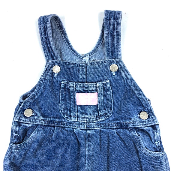 OshKosh denim overalls, Vintage girls denim overa… - image 2