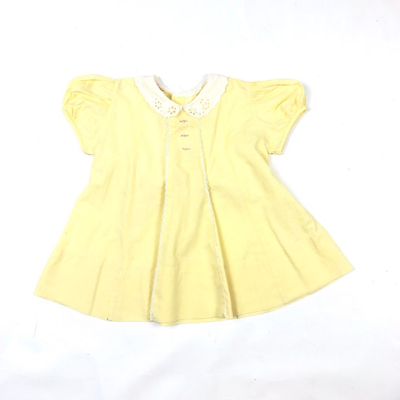 Vtg Nanette yellow dress, Nanette vintage girls d… - image 1